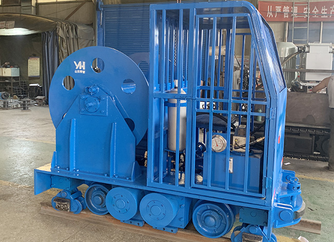 煤礦鋼絲繩牽引普軌卡軌車